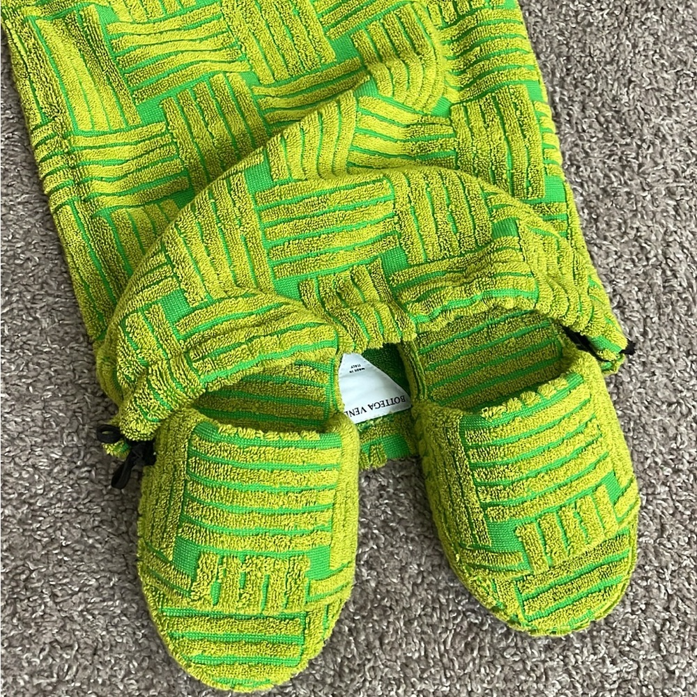 Bottega Veneta Green and Yellow Sandals